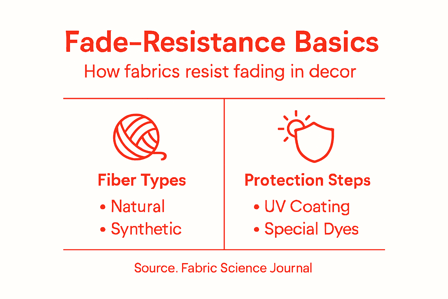 Infographic about fade-resistant fabric strategies