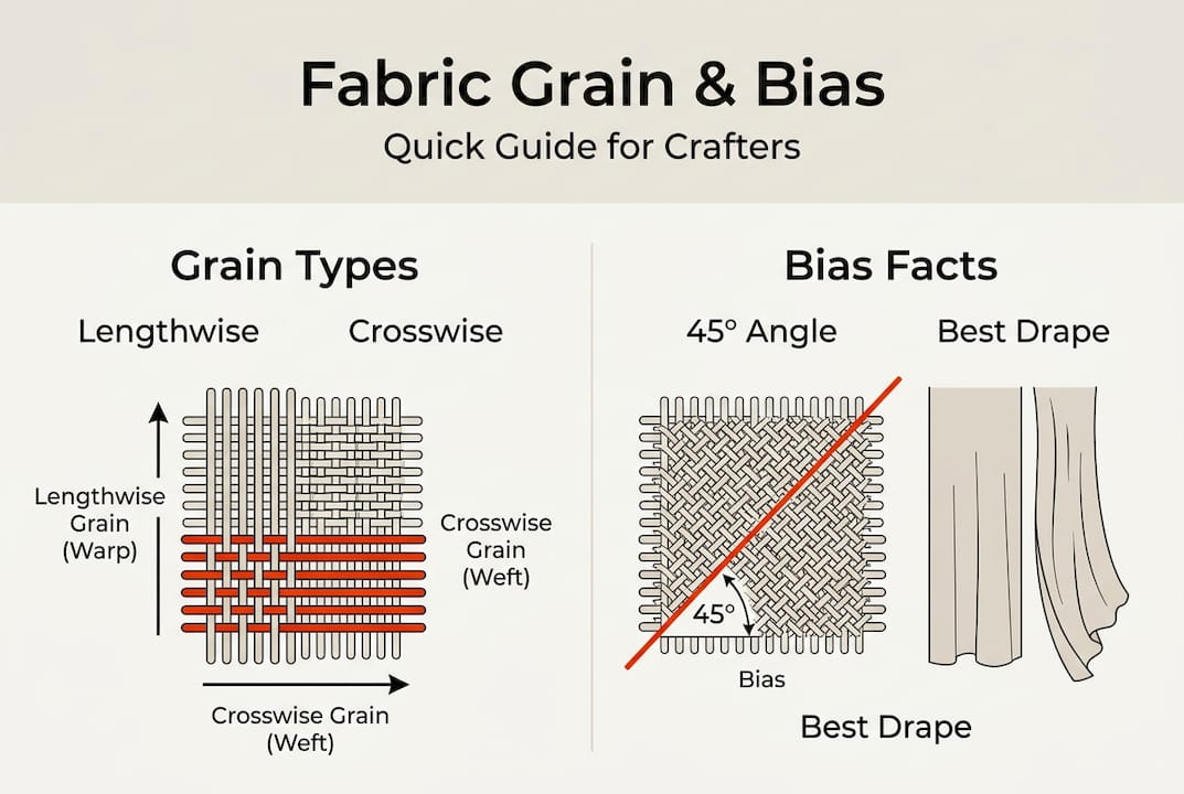 Infographic showing grain types and bias facts