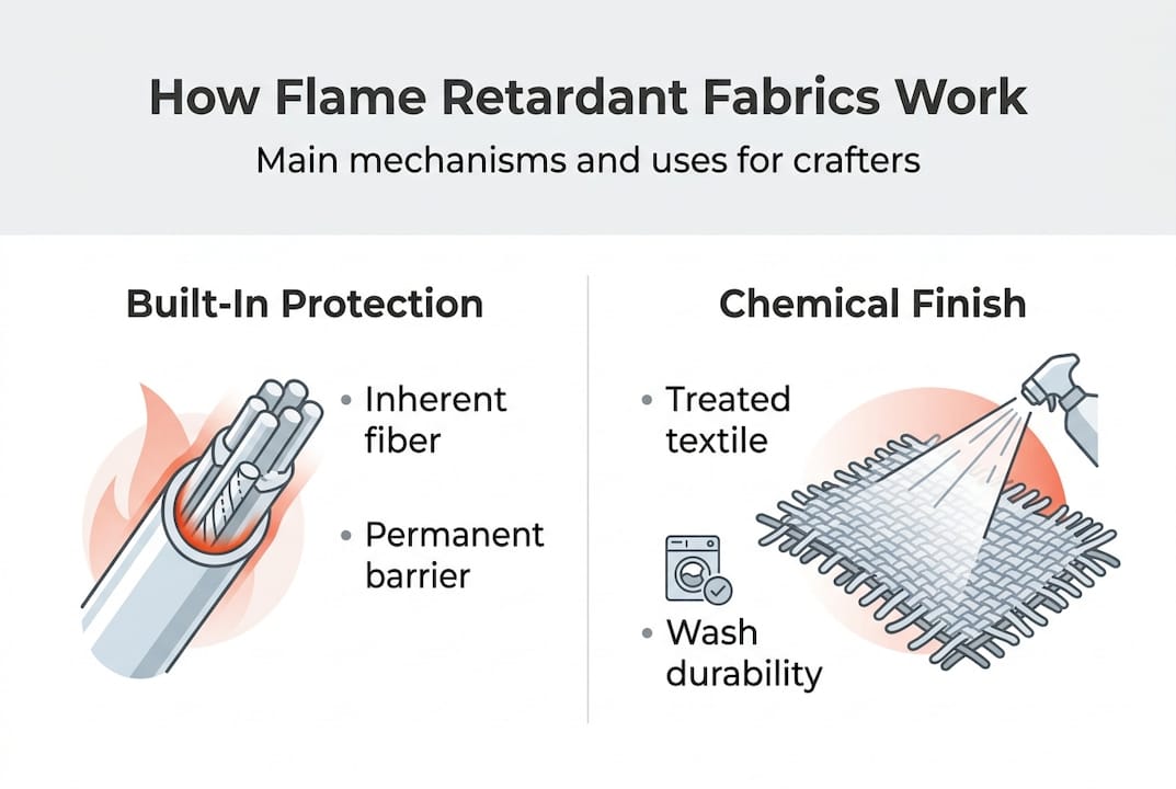 Infographic on flame retardant fabric mechanisms