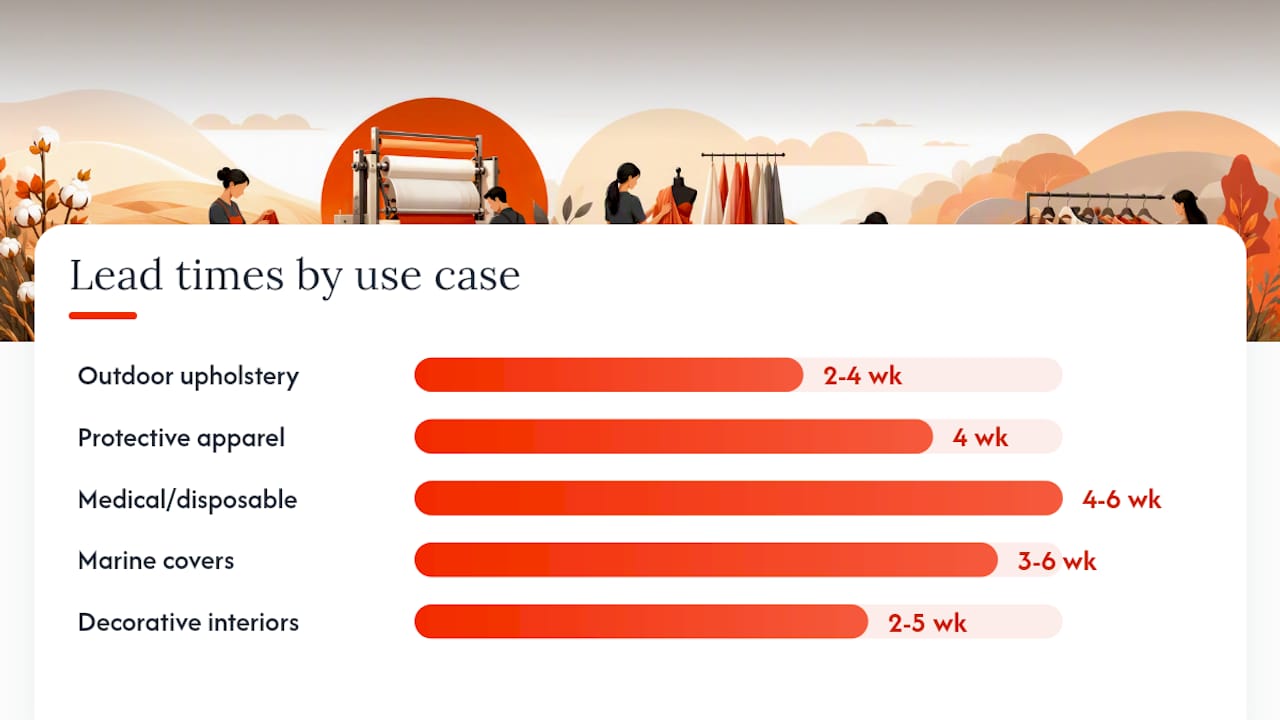 Comparison of specialty fabrics by use case and properties
