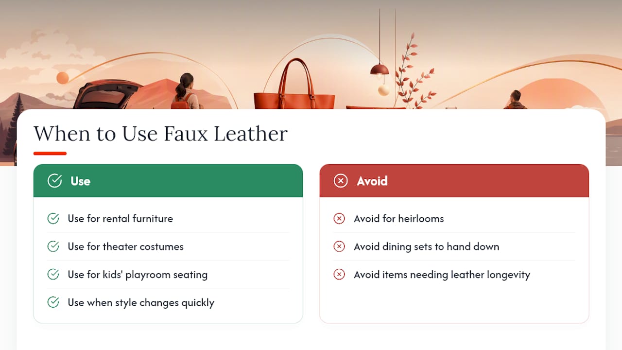 When Does Faux Leather Actually Make Sense? — overview diagram