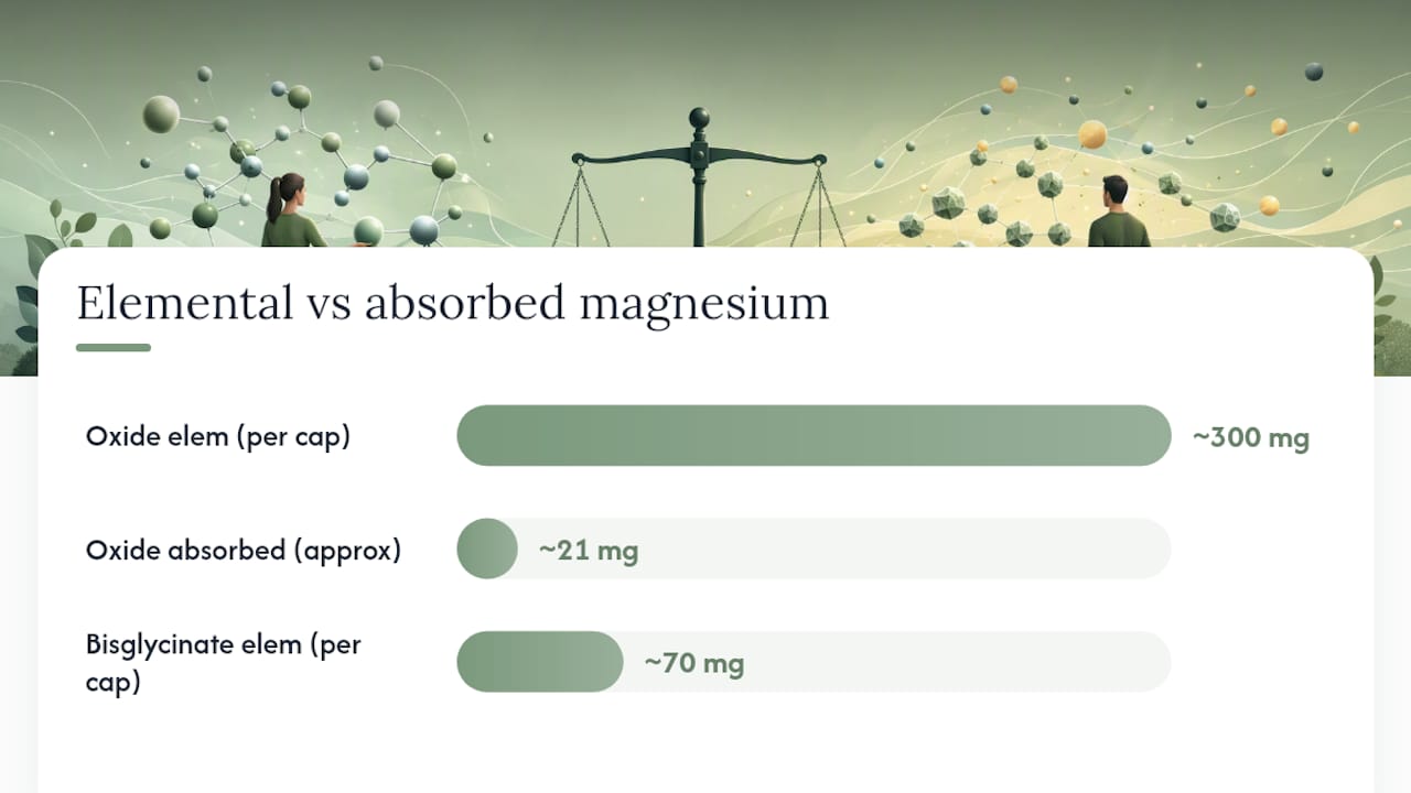 Why elemental magnesium matters more than the number on the label — overview diagram
