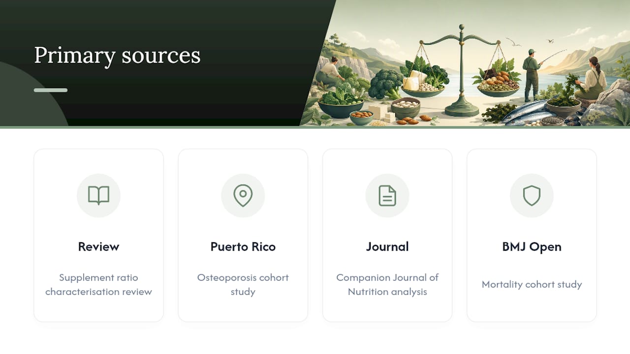 Primary sources and recommended reading — overview diagram
