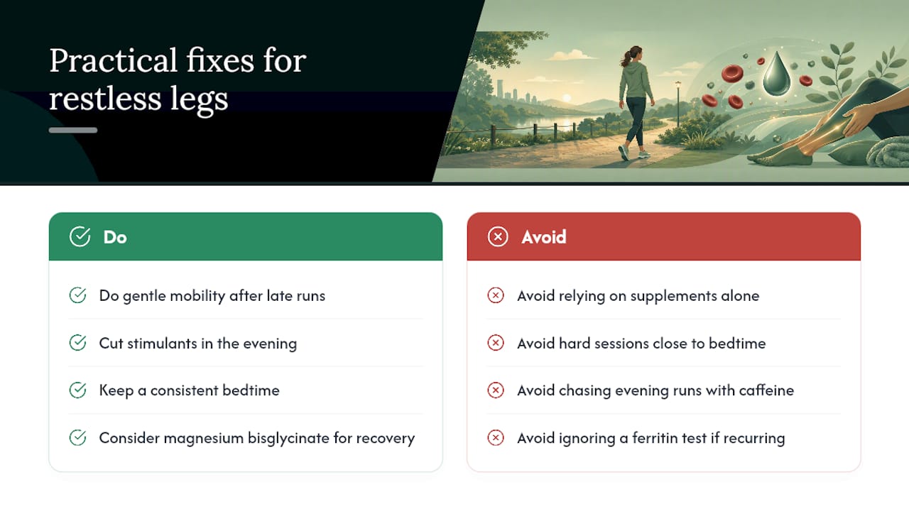 What actually works for runners, in practice — overview diagram