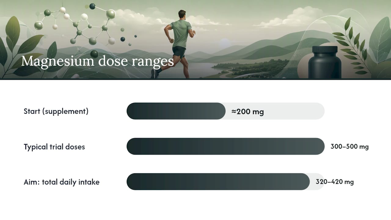 Magnesium: the evidence, the best forms, and how much to take — overview diagram