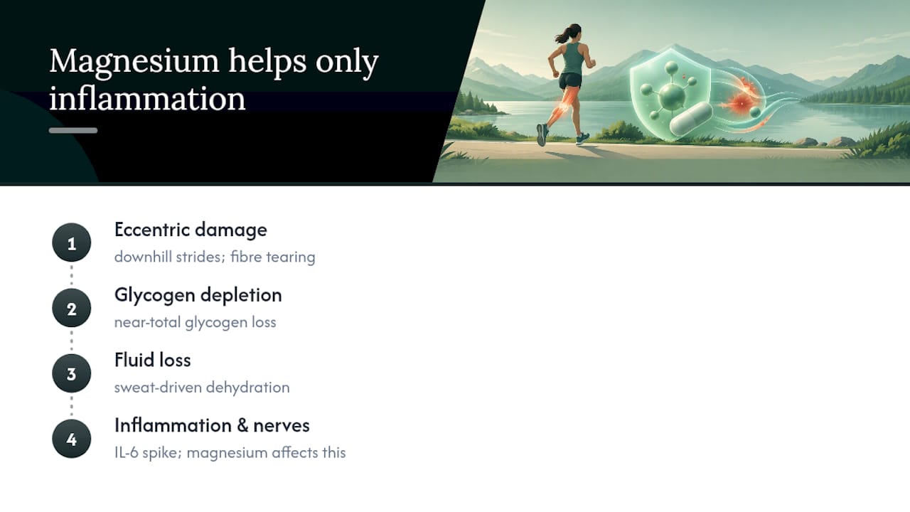 Magnesium scope within marathon recovery factors