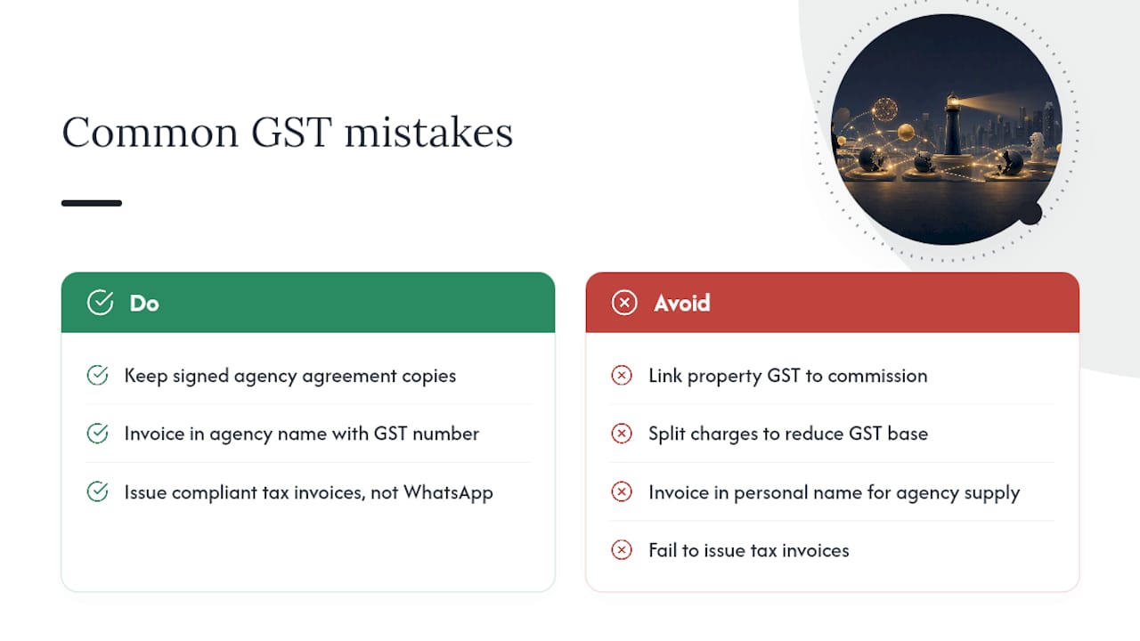 Common mistakes agents and small businesses make — overview diagram