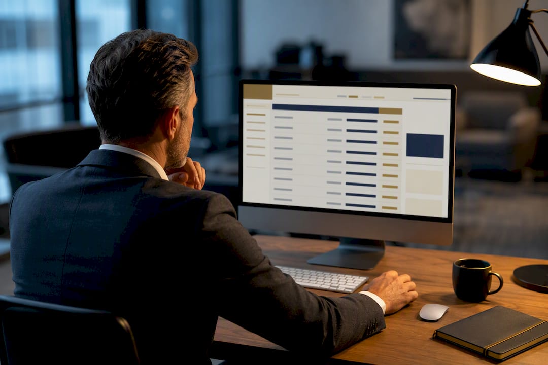 Agent reviewing ranked real estate leads
