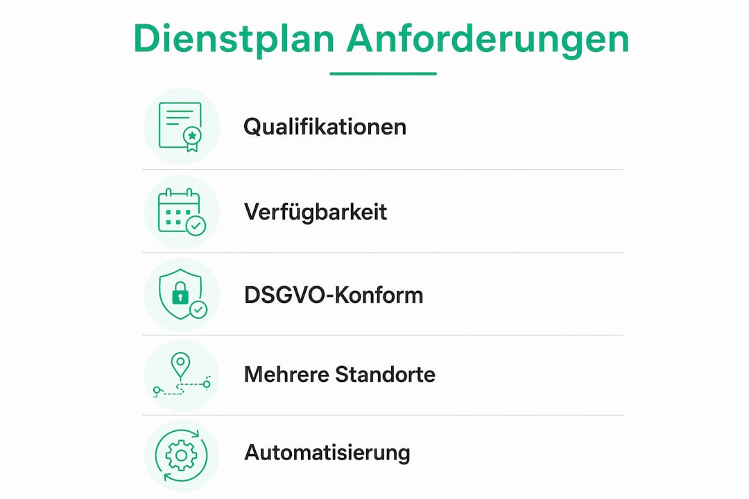 Übersicht: Was bei der Erstellung von Dienstplänen zu beachten ist