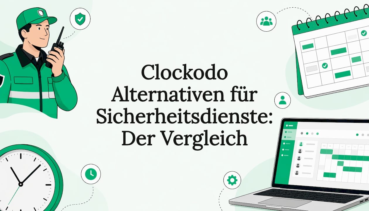 Kreative Titelgrafik zu Alternativen für Clockodo