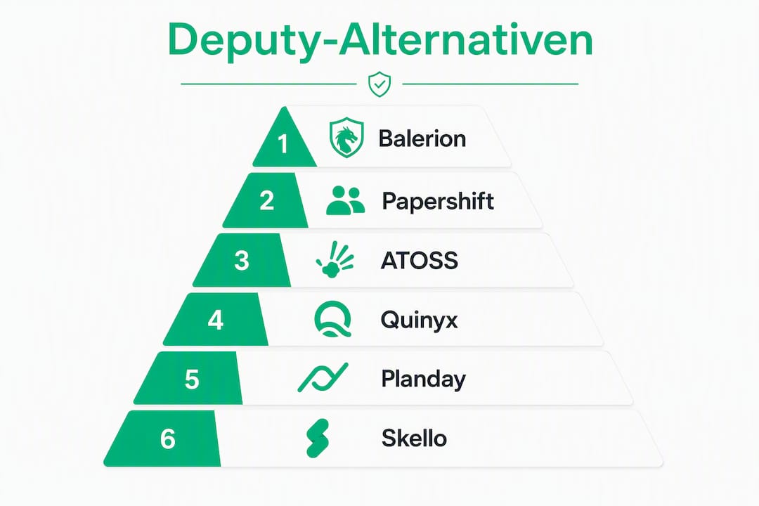 Infografik: Die besten Alternativen zu Deputy im Vergleich