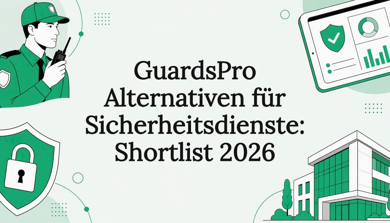 Titelbild mit einer Illustration, die Symbole aus den Bereichen Sicherheit und Software vereint