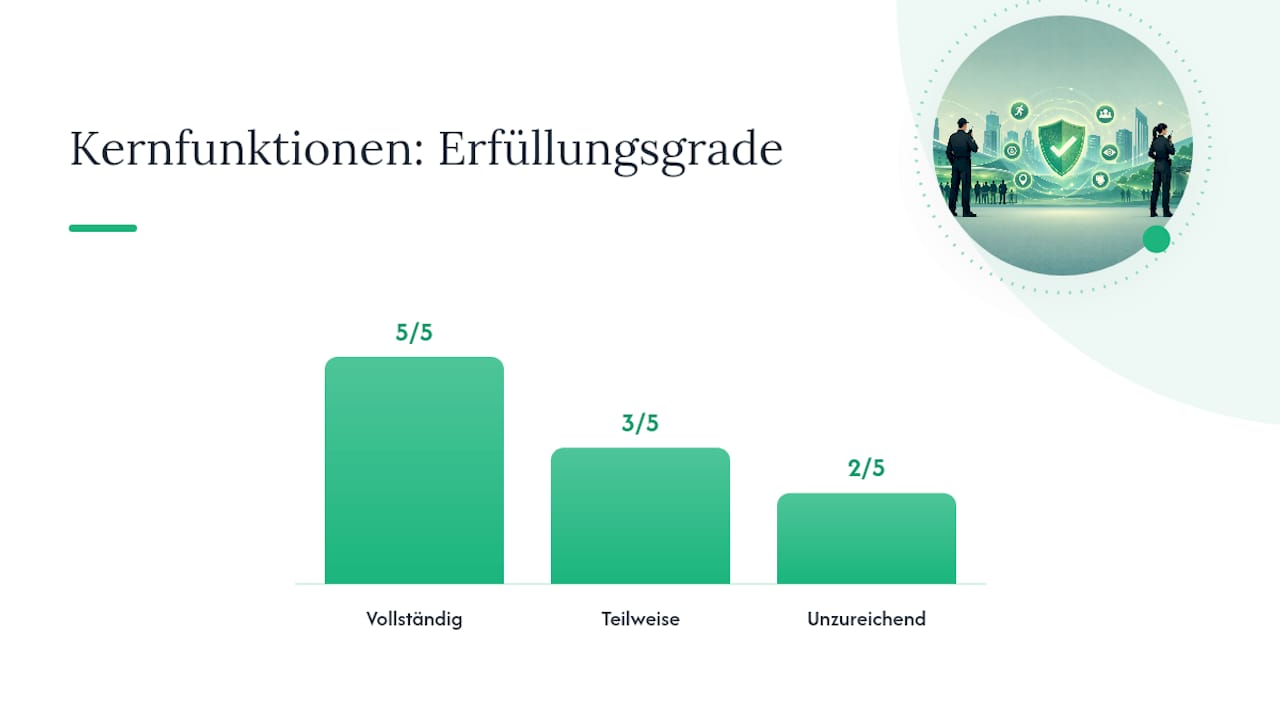 Diagramm der wichtigsten Funktionen eines Echtzeit-Meldesystems