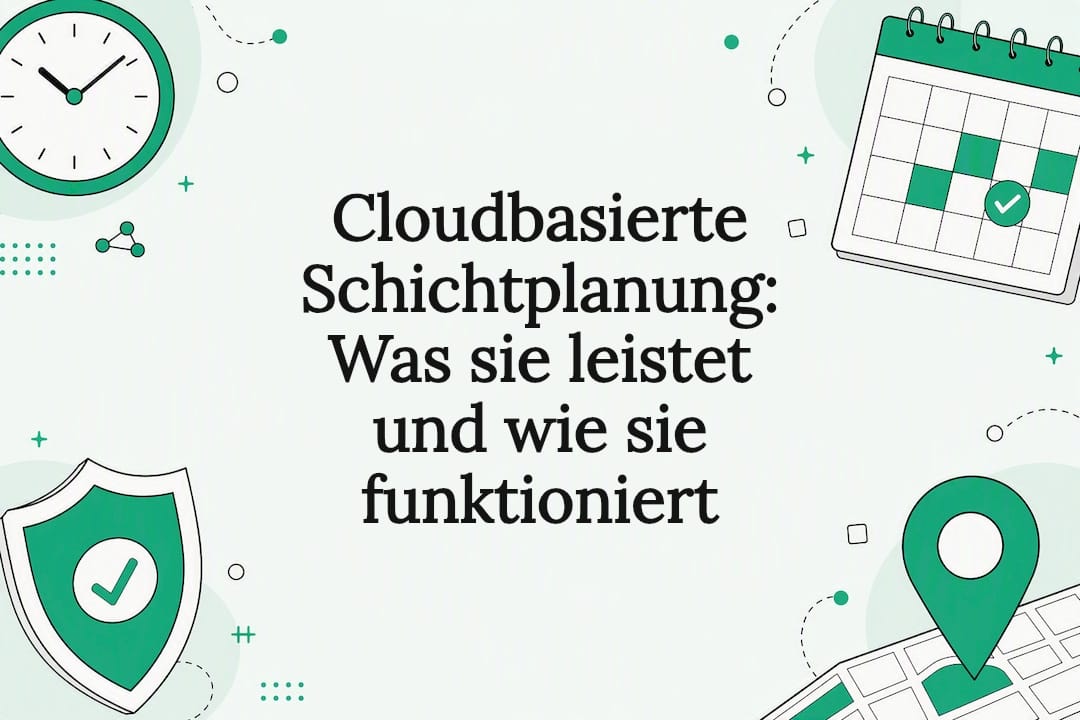 Dekorative Titelkarte mit dem Thema Cloud-Planung