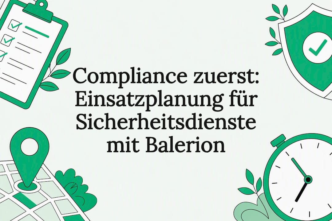 Dekorative Titelkarte mit Sicherheitssymbolen