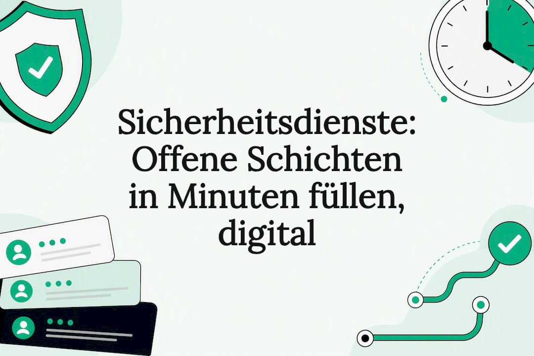 Beispielhafte Titelkarte für die digitale Schichtplanung