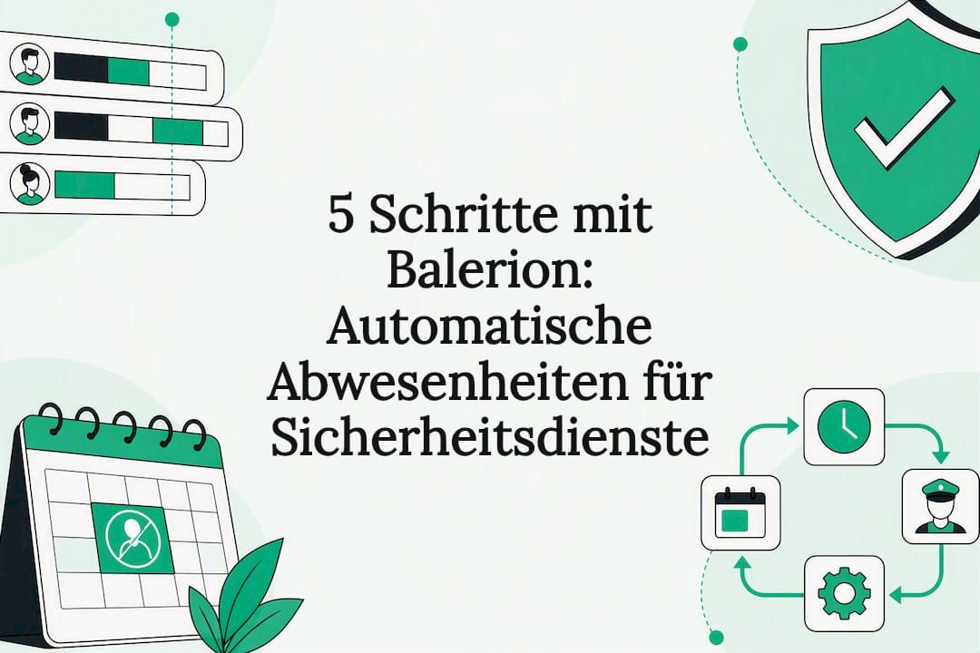 Beispielhafte Titelseite zu automatischen Abwesenheitsmeldungen