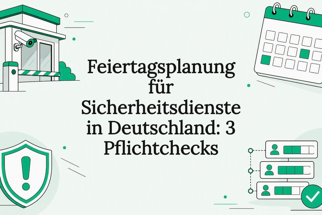 Deckblatt für die Feiertagsplanung im Sicherheitsdienst