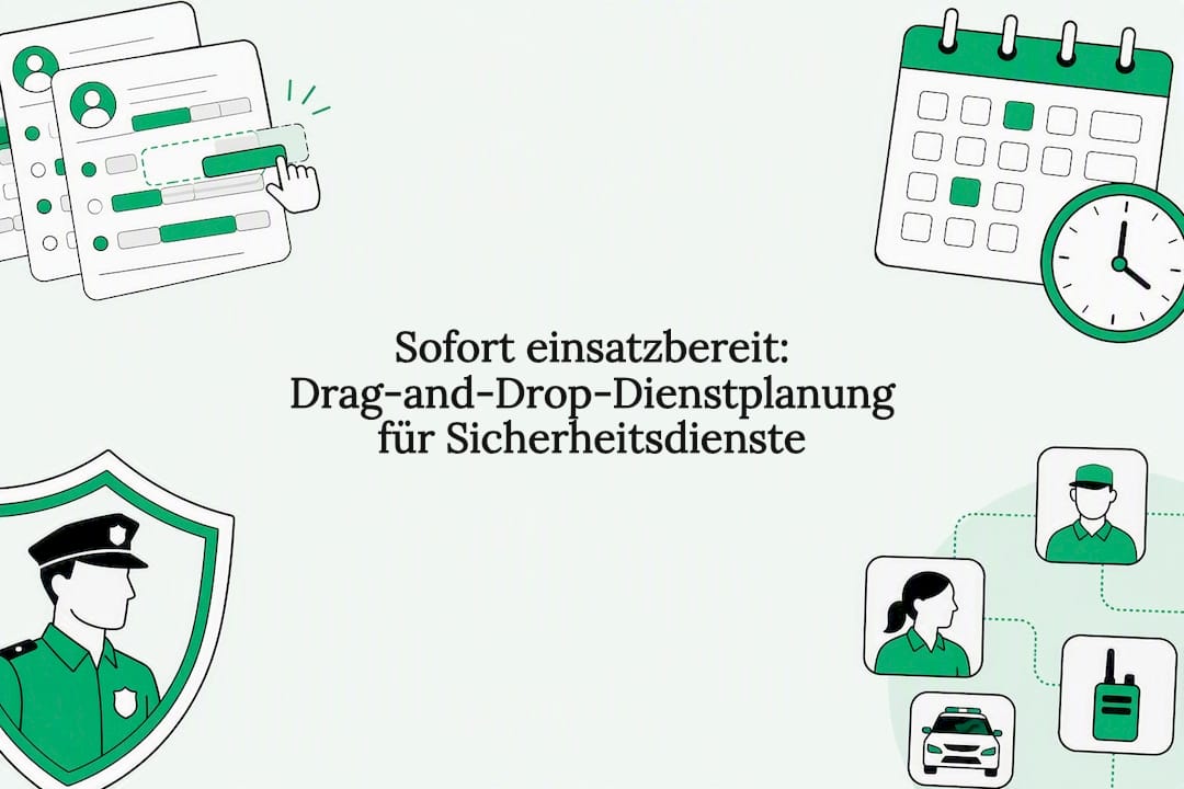 Beispielhafte Titelseite für digitale Dienstplanung