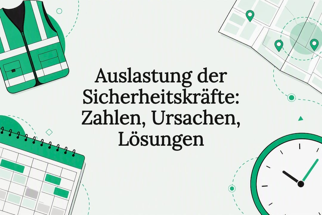 Grafik zur Auslastung im Sicherheitsdienst