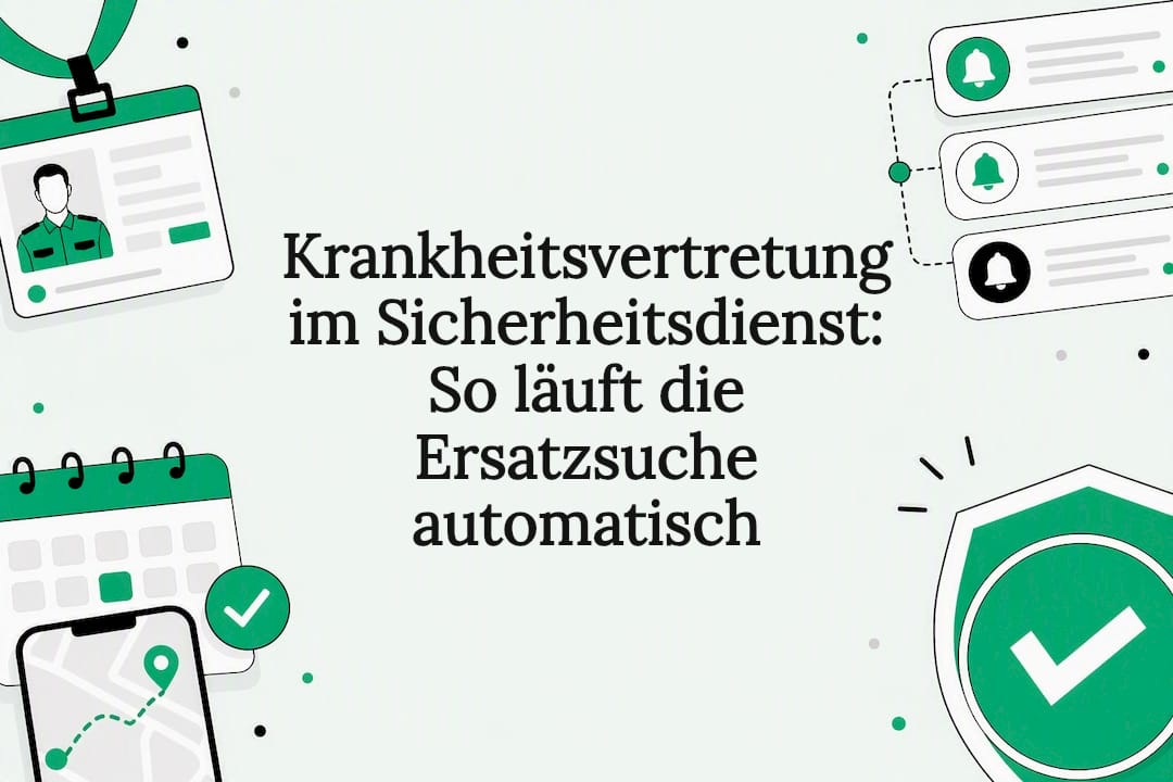 Abbildung zur automatischen Ersatzsuche im Sicherheitsdienst