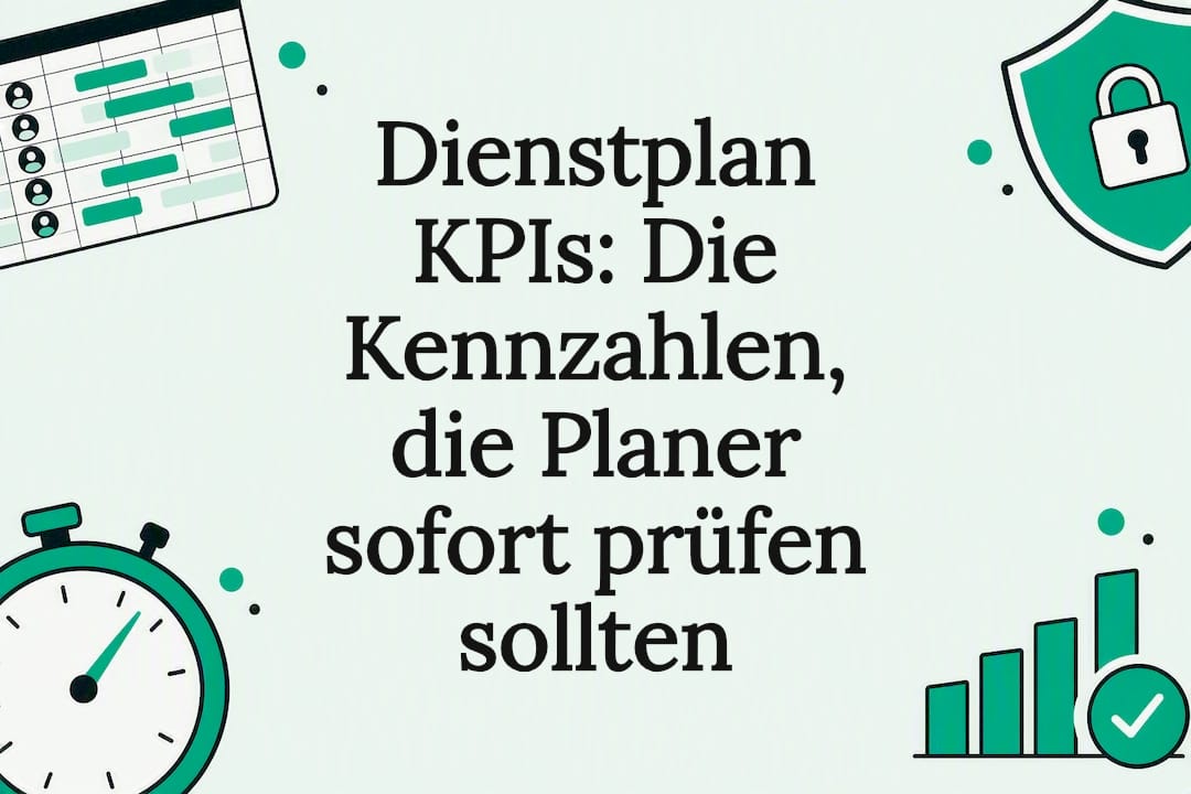 Beispielhafte Dienstplan-KPI-Übersicht