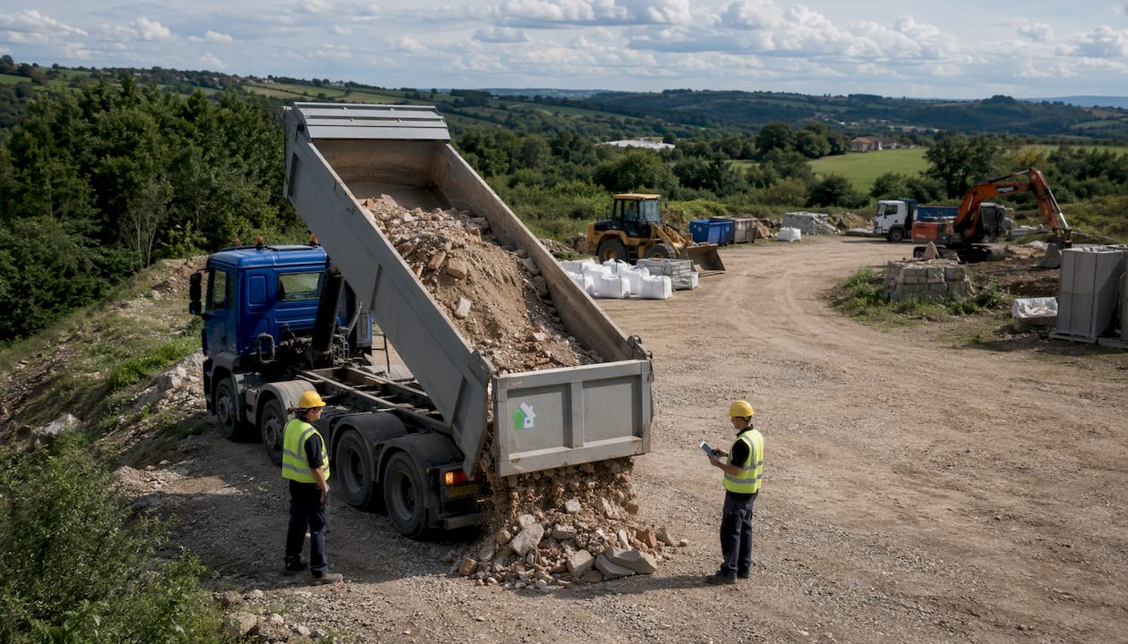 Cerco autista di camion per il trasporto e la raccolta di rifiuti edili dal cantiere.