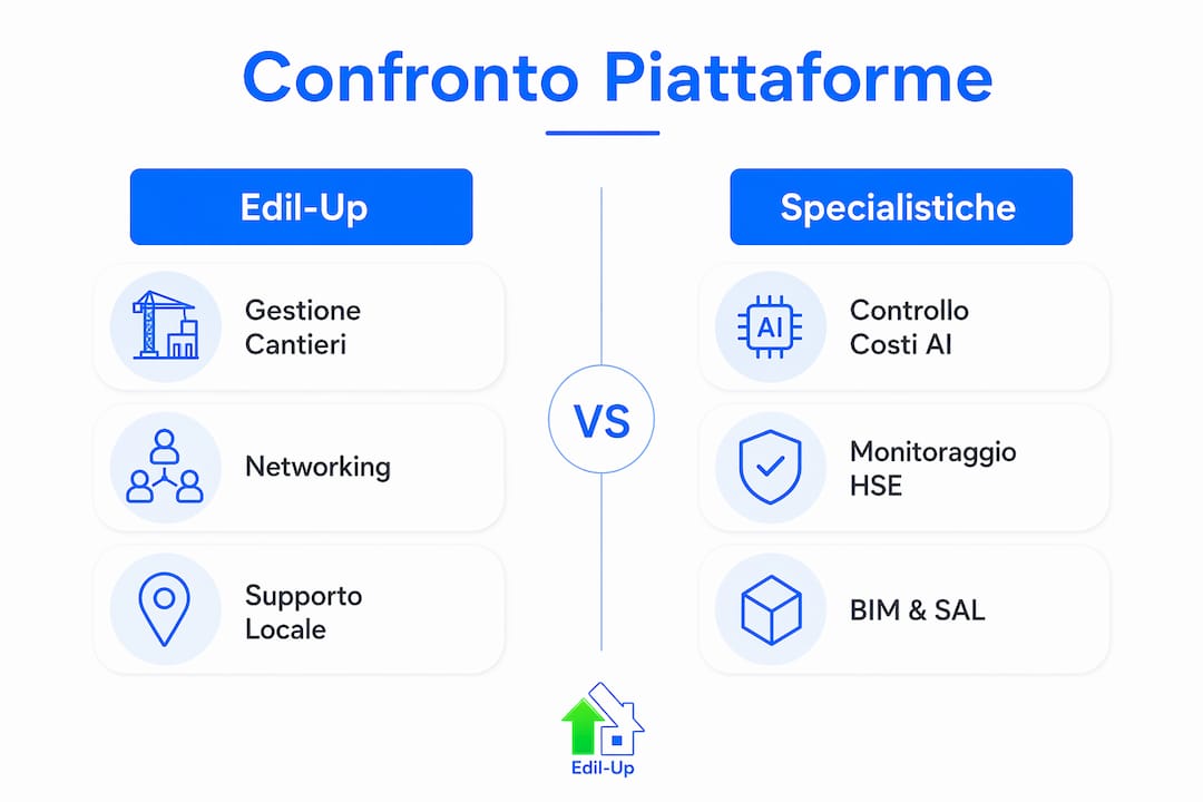 Infografica: confronto tra le migliori piattaforme per la gestione dei cantieri nel 2026