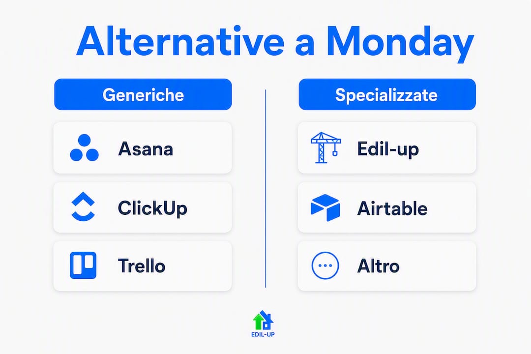 Infografica comparativa dei principali software per l’edilizia
