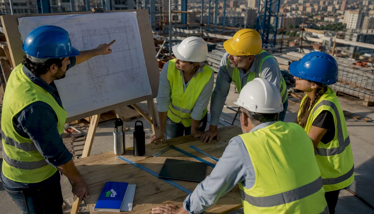Il team al lavoro sulla pianificazione interna con una sessione di pull planning