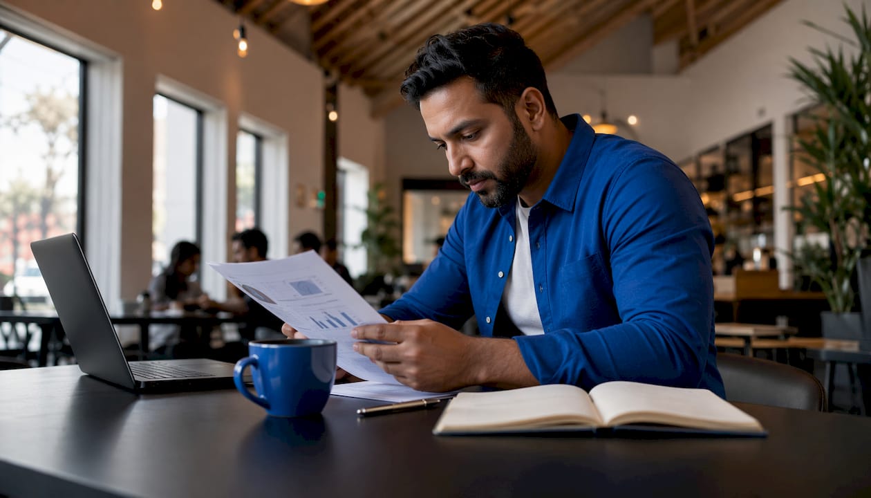Digital marketer reviewing server-side tracking reports