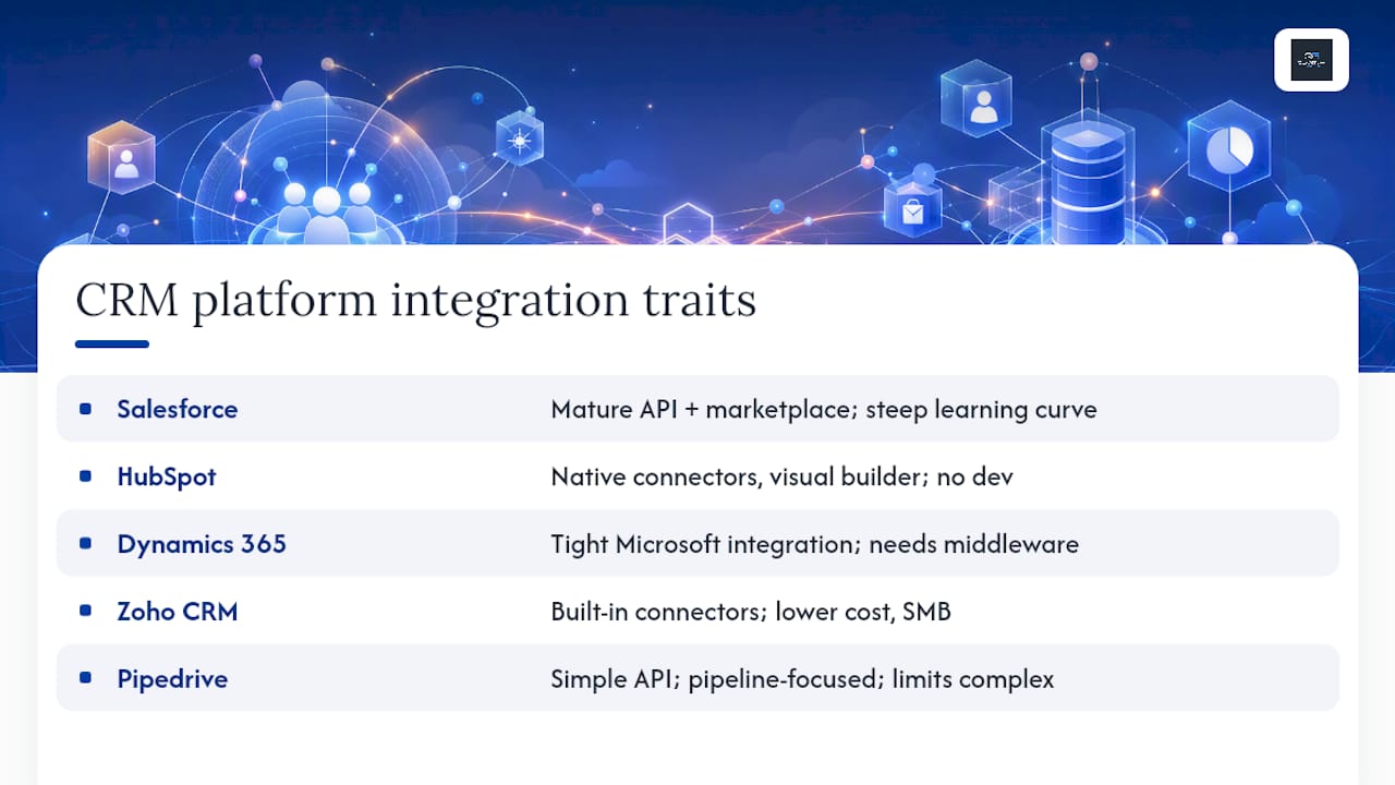 Notes on Common CRM Platforms and Their Integration Characteristics — overview diagram