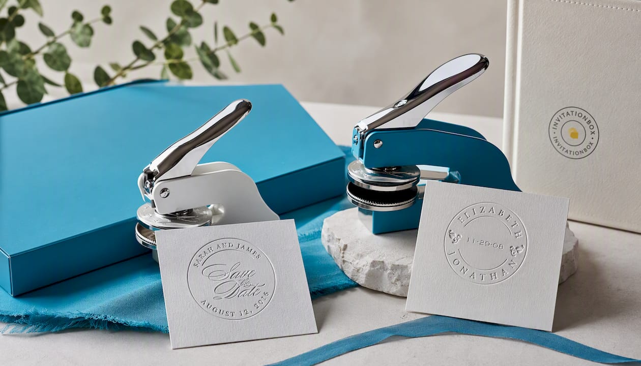 Save the Date Wedding Stamper or Embosser