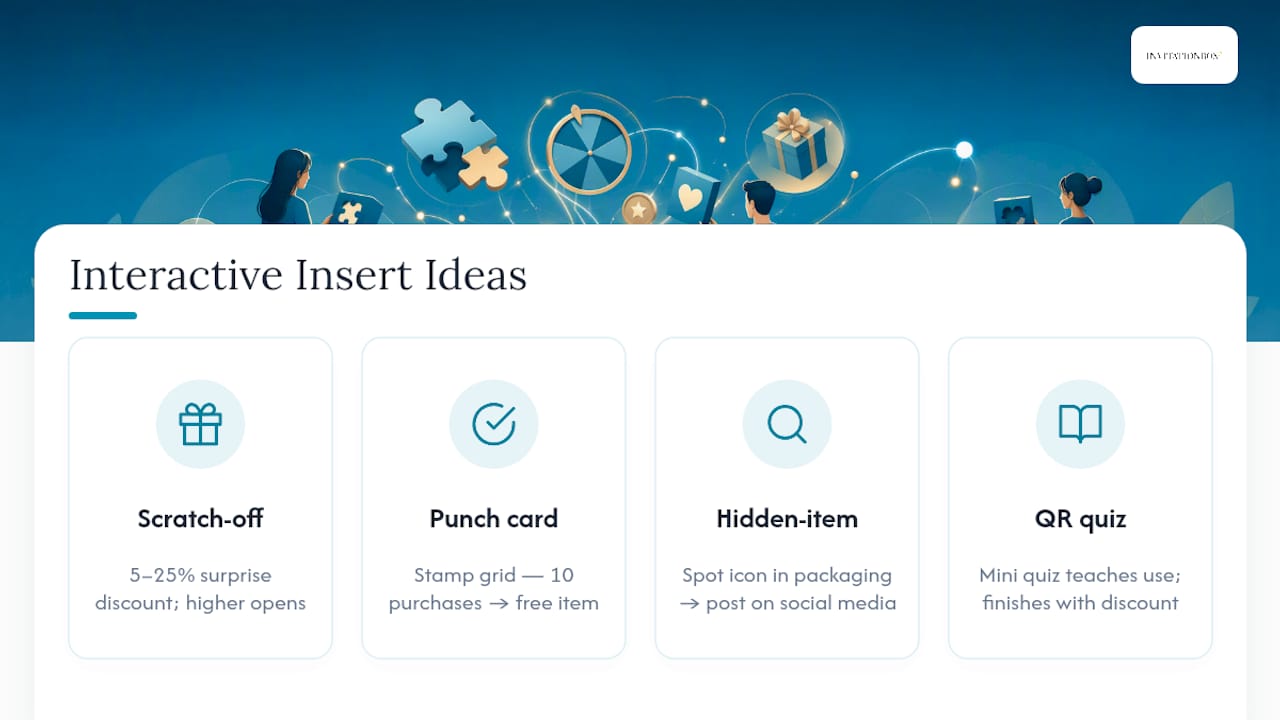 Interactive and Gamified Insert Concepts — overview diagram