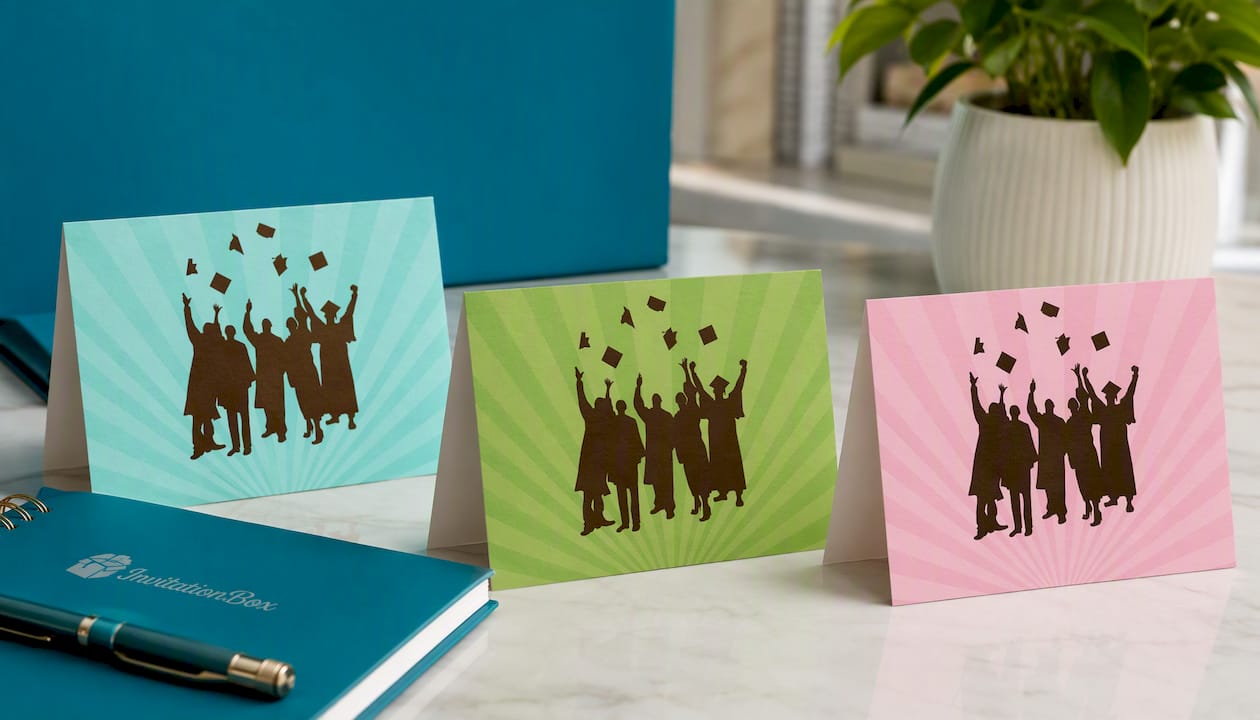 Grad Caps Tropic Note Cards