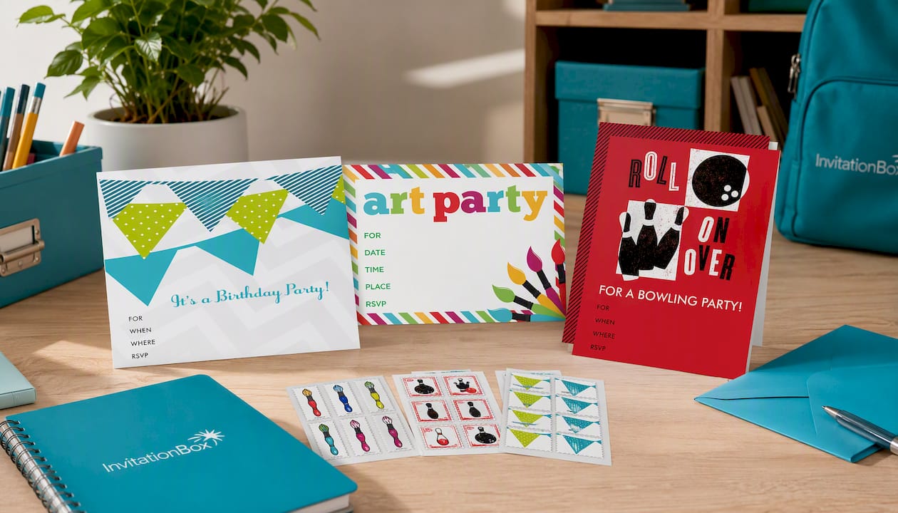 Party Banner Kids Fill-in Invitations