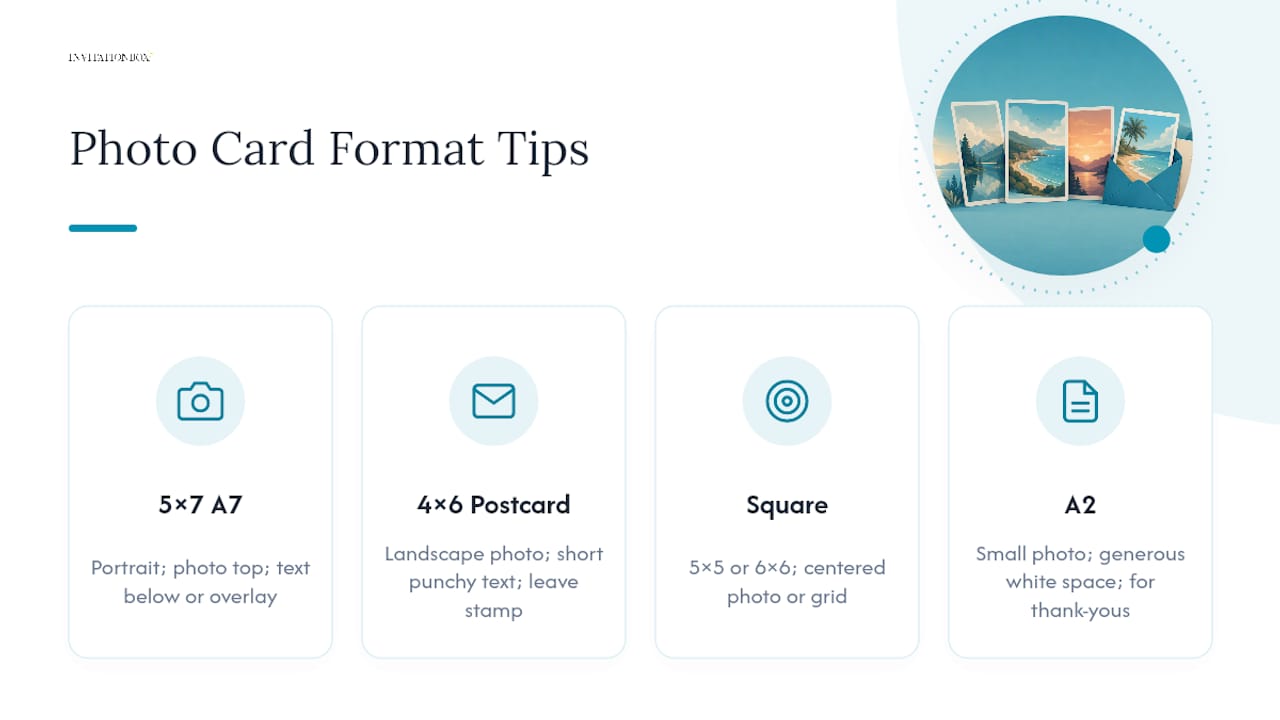 Comparison of popular photo card formats