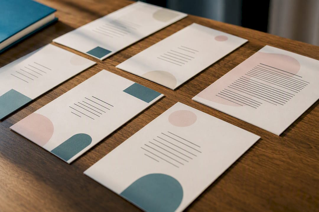 Abstract wording and card layout comparison
