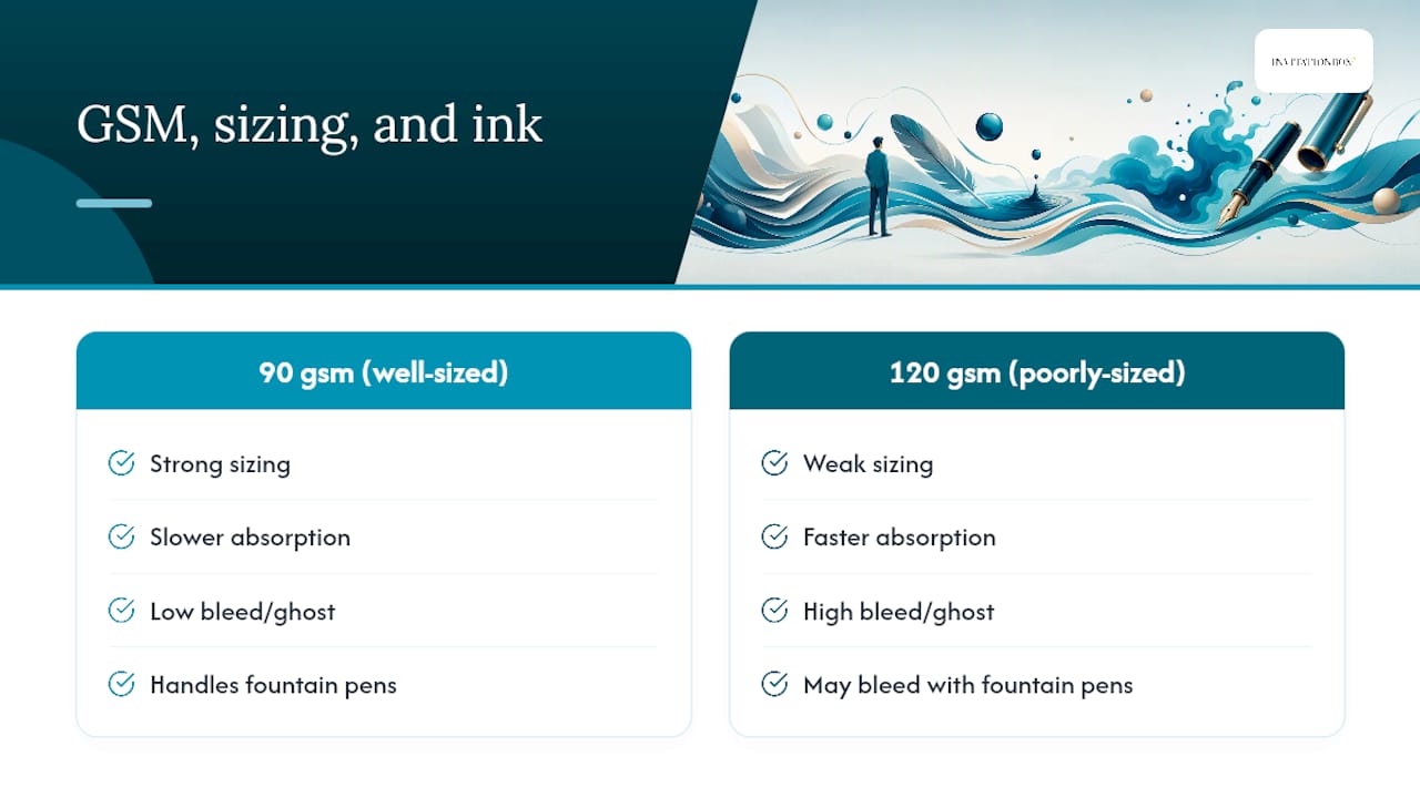 Factors affecting paper ink performance