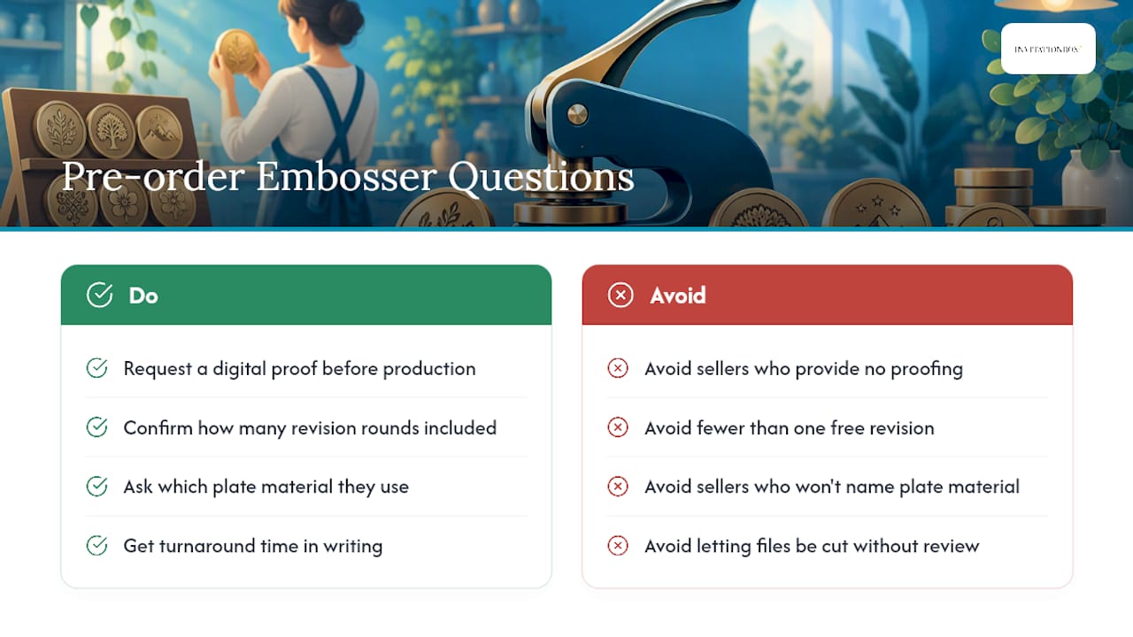 Questions to Ask Before Ordering a Custom Embosser — overview diagram