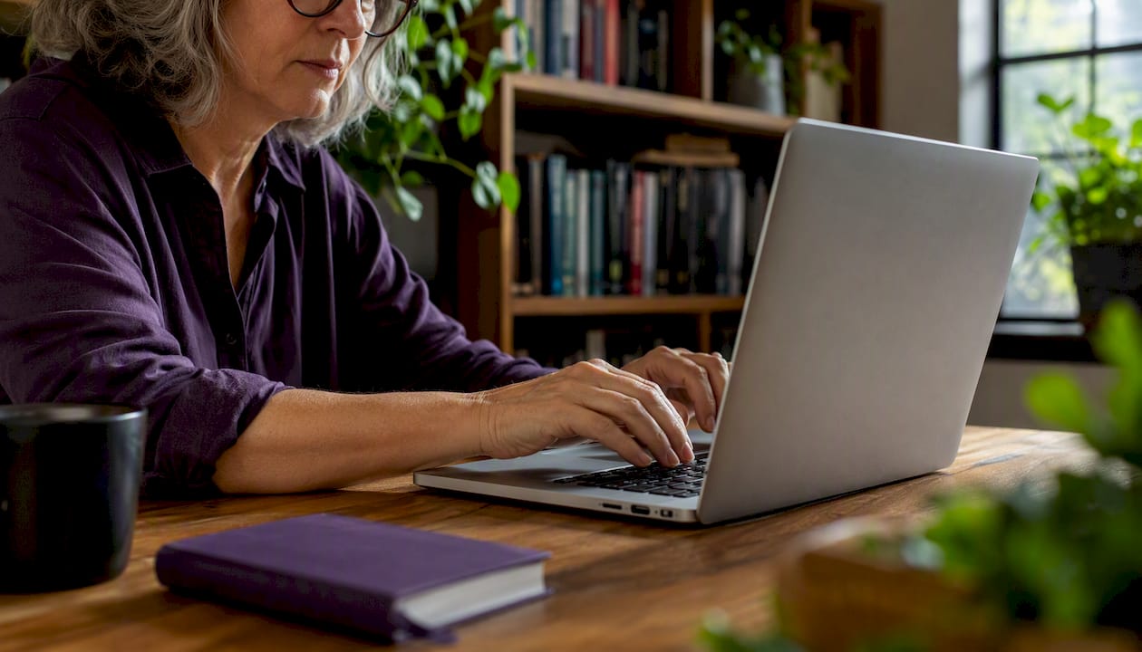 Close-up hands typing mTLS certificate management