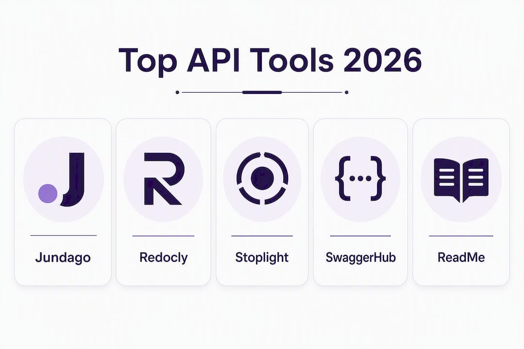 Infographic ranking best API documentation tools in 2026
