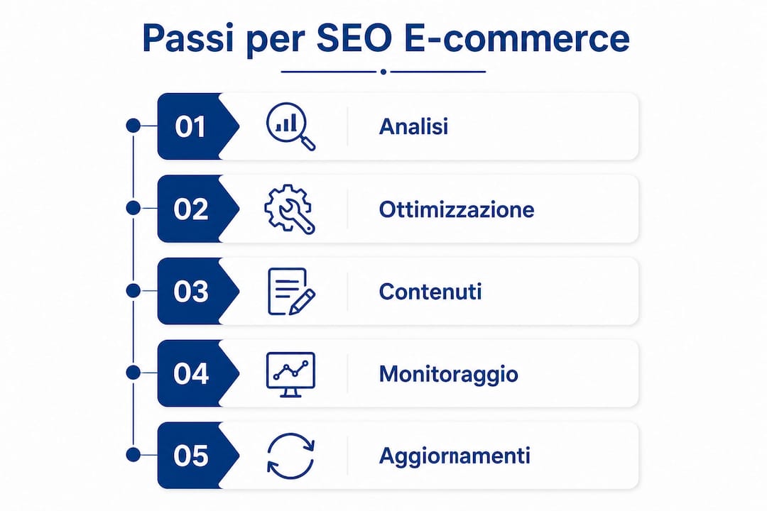 Infografica: le fasi fondamentali della SEO per il tuo ecommerce