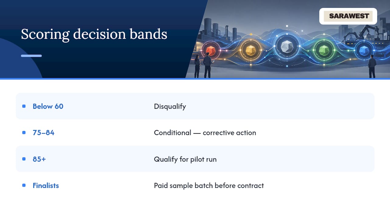 How Do You Score and Compare Contract Manufacturers? — overview diagram