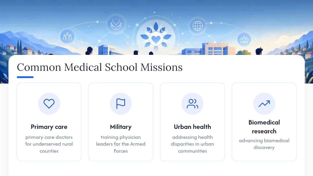 What Does Mission Fit Actually Mean for Medical Schools? — overview diagram