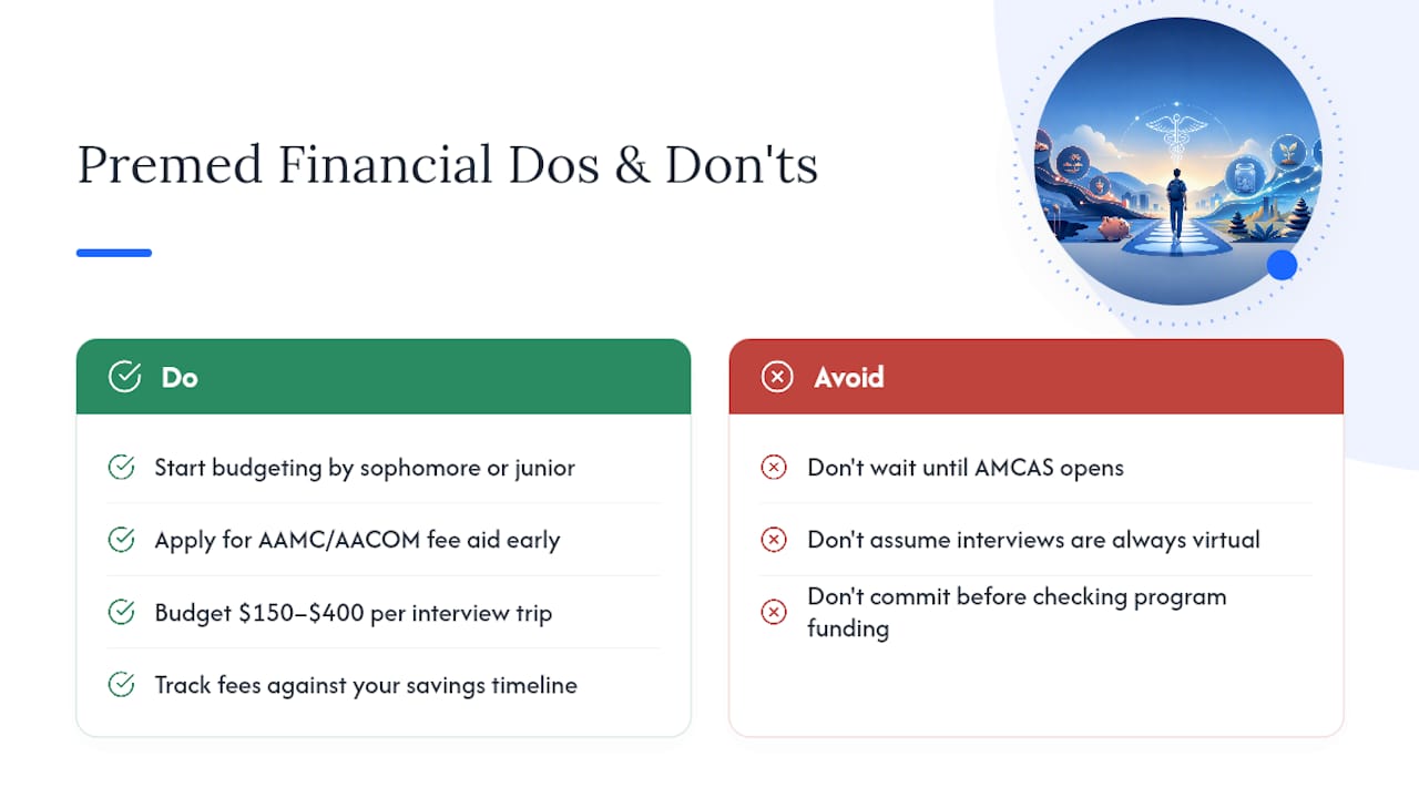 Paying for the Premed Path: Financial Planning Basics — overview diagram