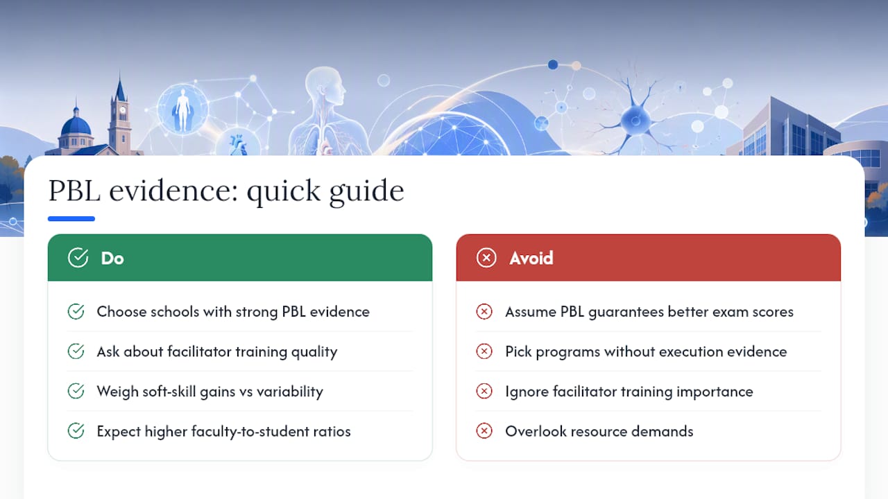 Does PBL Actually Work? What the Evidence Shows — overview diagram