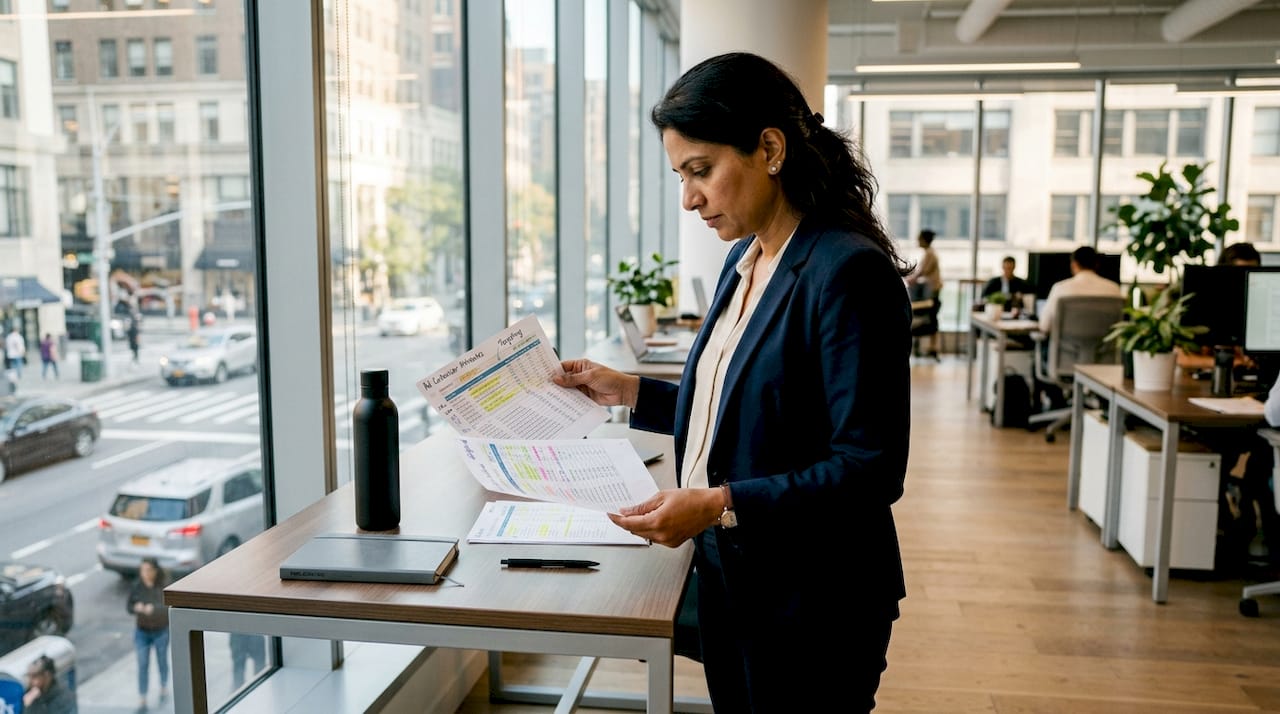 Marketing strategist reviewing ad customizer attributes