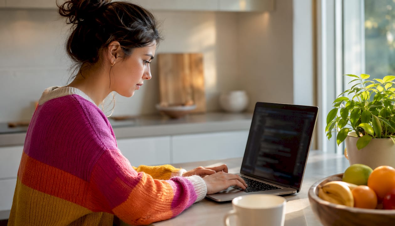 Developer hands coding advanced consent mode