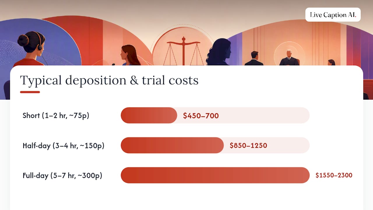 What Will a Deposition or Trial Actually Cost You? — overview diagram